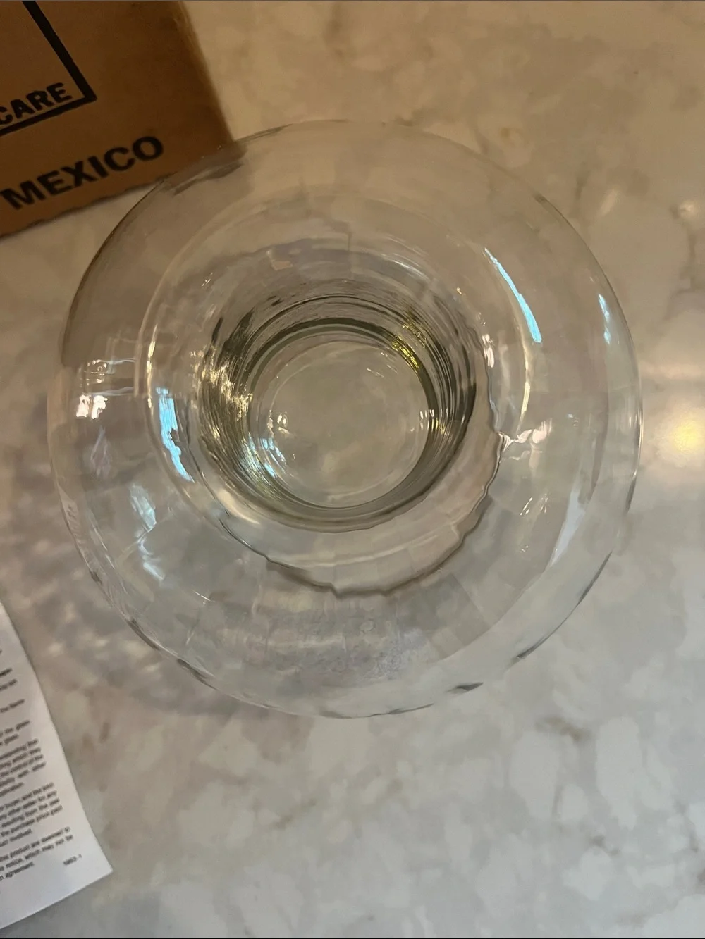 Homco Vintage Clear Cubist Glass dome bubble sphere Lamp Tea Light Holder EUC